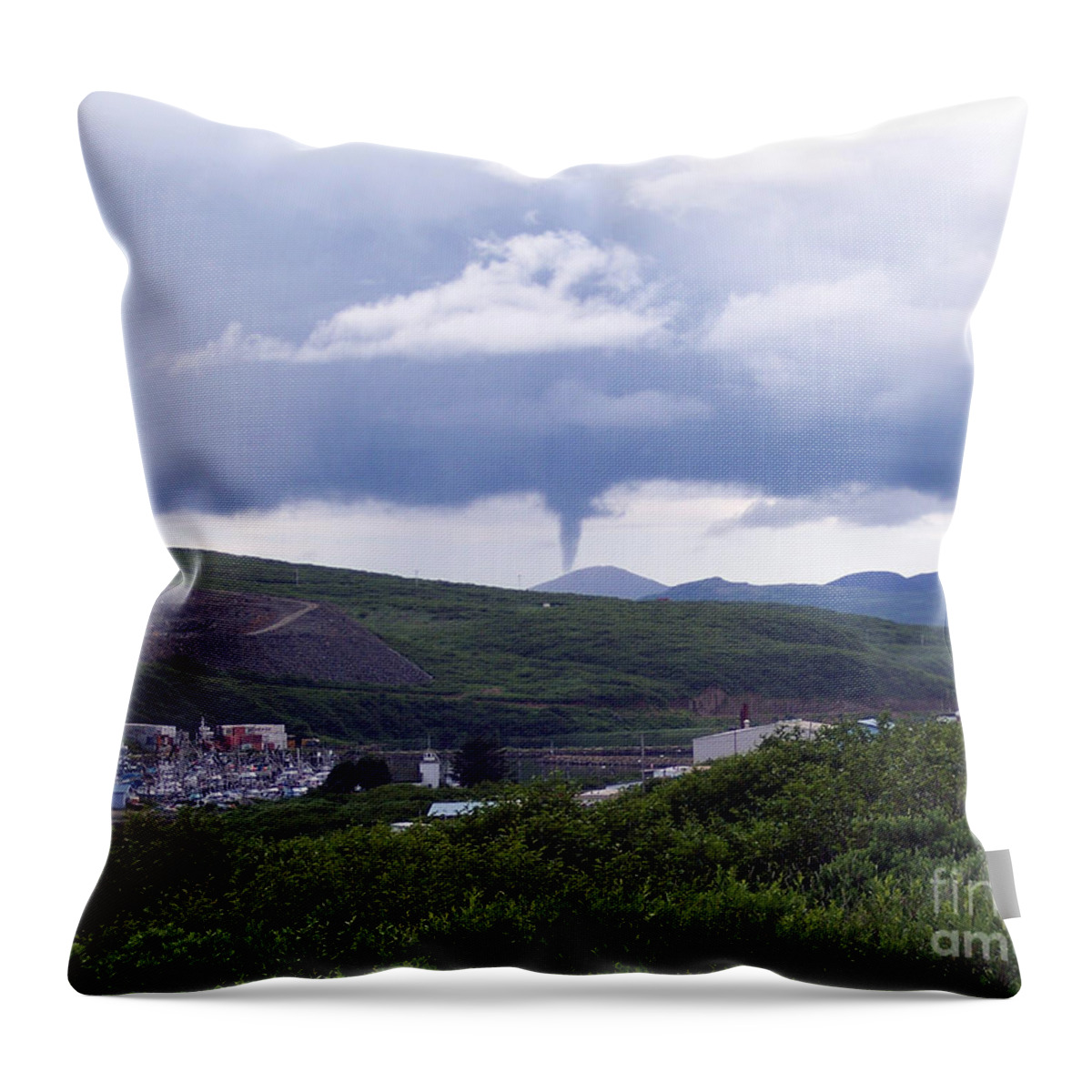 Science Throw Pillow featuring the photograph Tornado In Alaska, 2005 by Science Source