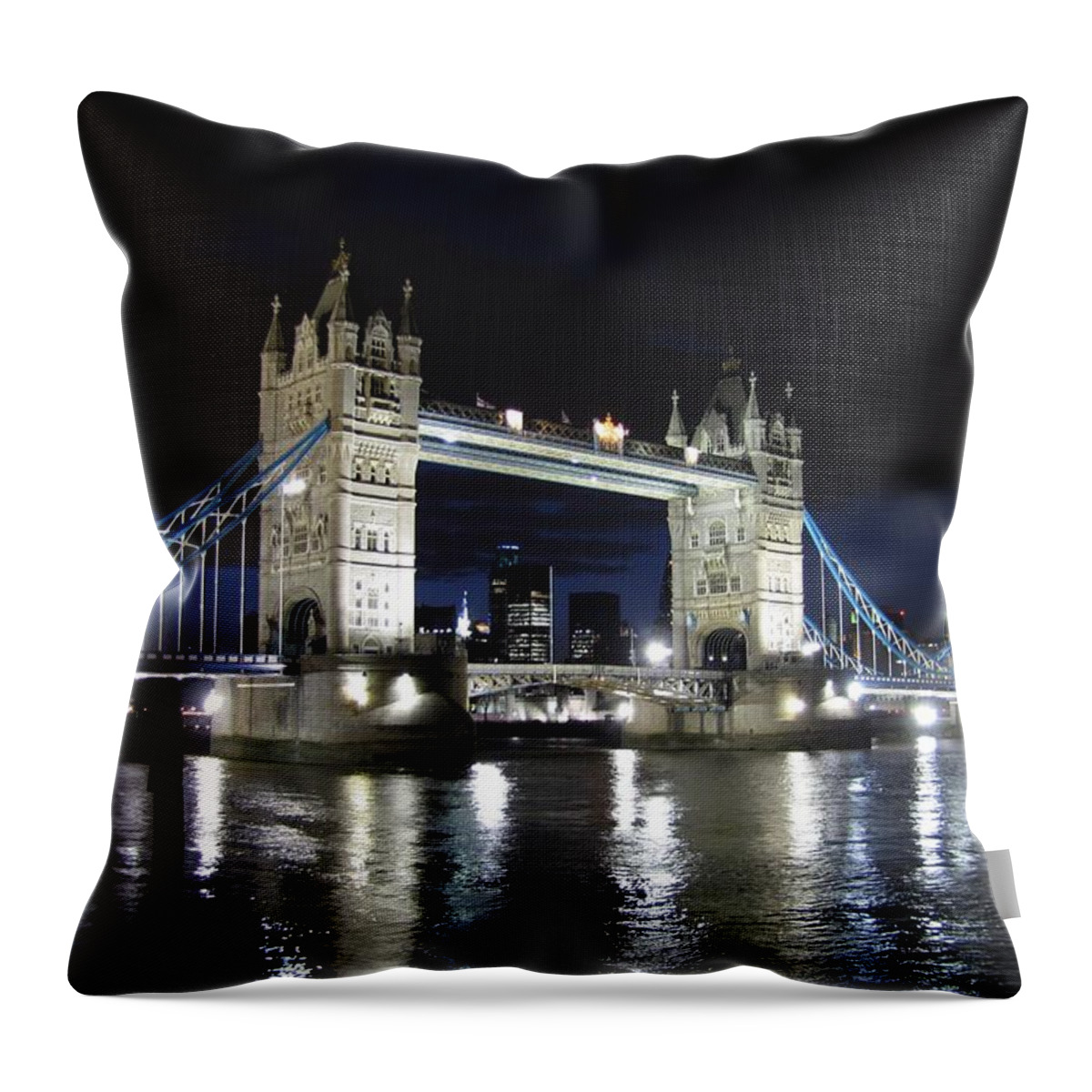 Tower Bridge Throw Pillow featuring the photograph Tower Bridge by Keith Stokes
