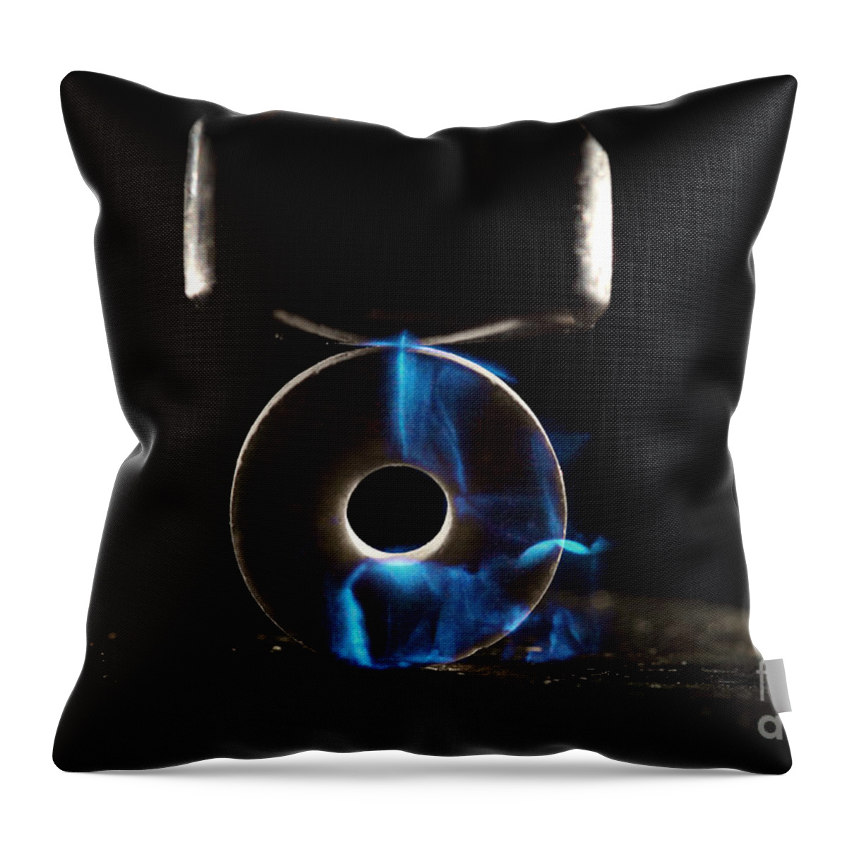 Candy Throw Pillow featuring the photograph Triboluminescence by Ted Kinsman
