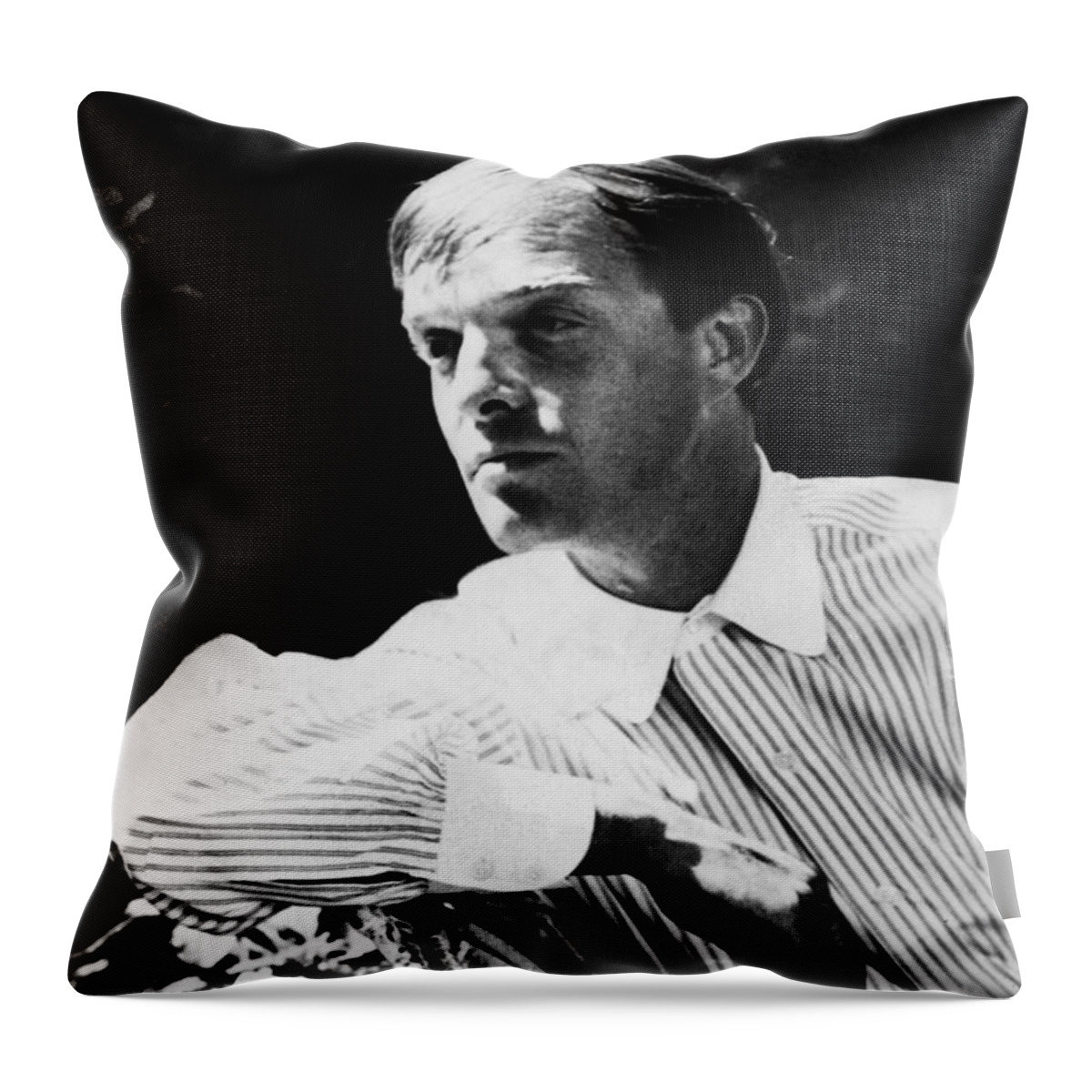 1959 Throw Pillow featuring the photograph Truman Capote (1924-1984) by Granger