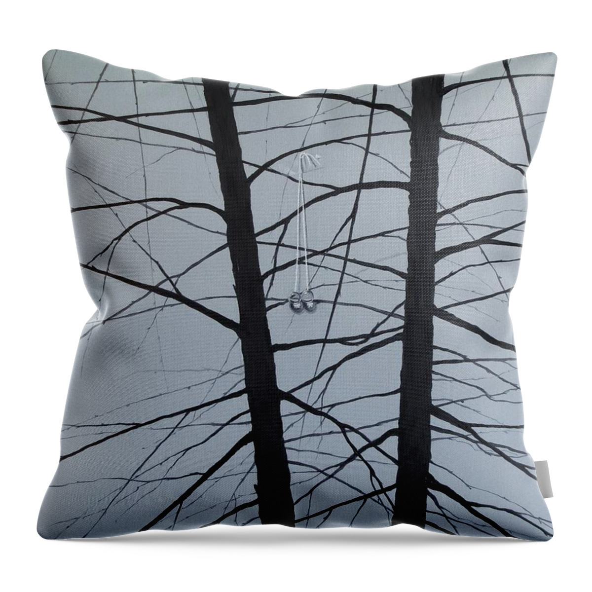  Throw Pillow featuring the painting Unity by Roger Calle