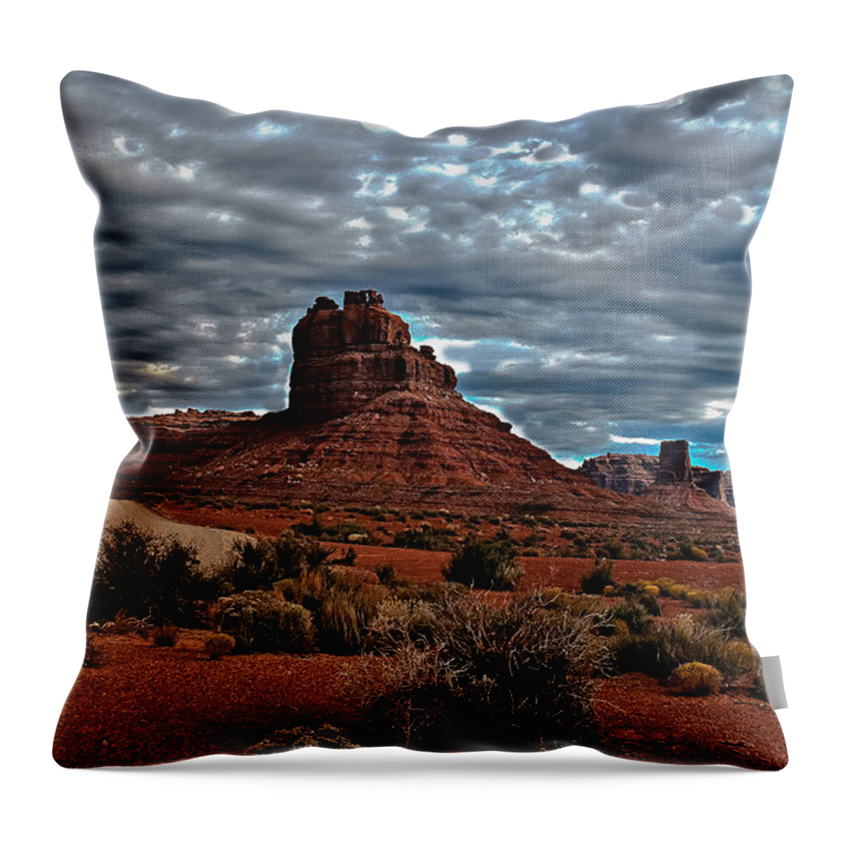  Throw Pillow featuring the photograph Valley Of The Gods II by Robert Bales