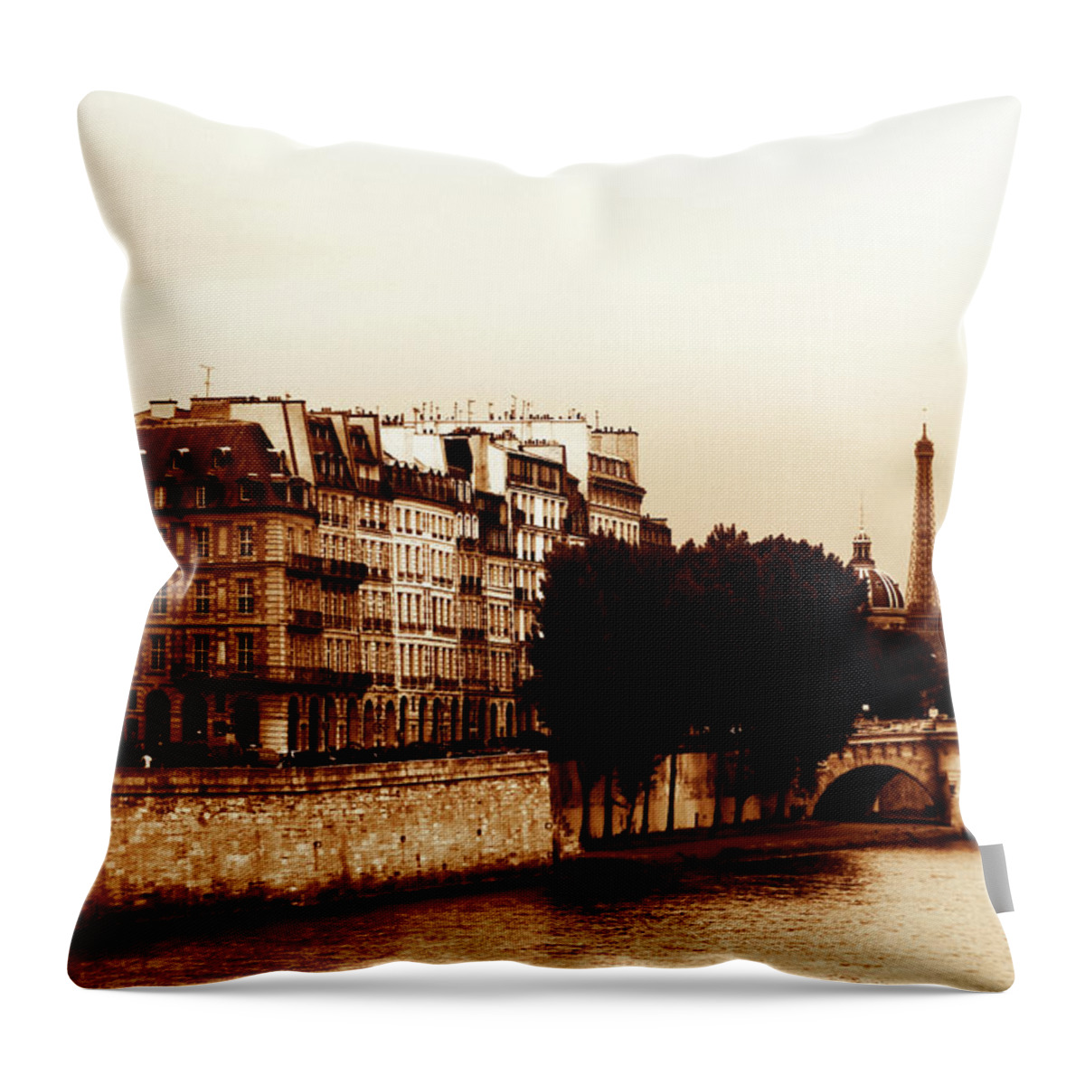 Paris Throw Pillow featuring the photograph Vintage Paris 5 by Andrew Fare
