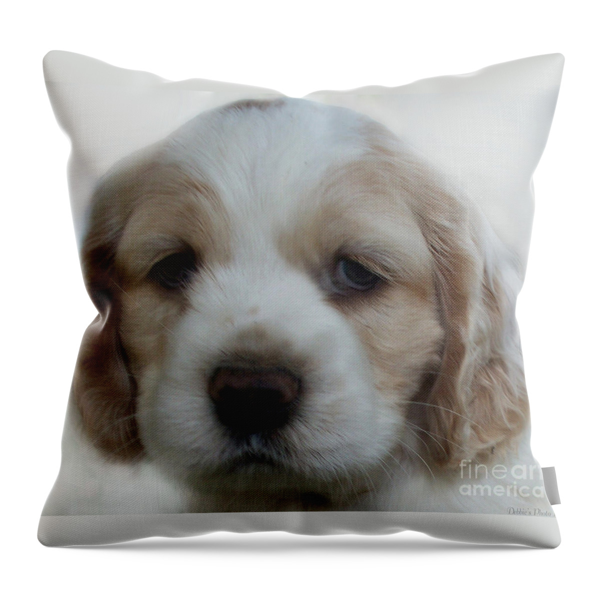 Animals Throw Pillow featuring the photograph What a sweet face by Debbie Portwood