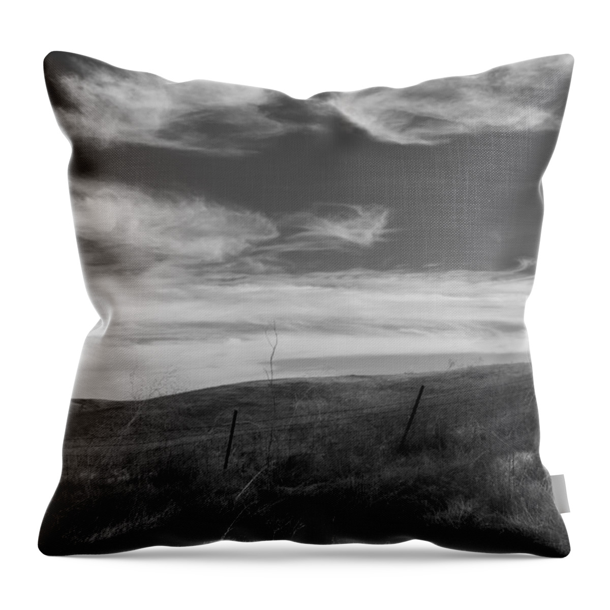 Hills Throw Pillow featuring the photograph Whipping up the Hillside by Kathleen Grace
