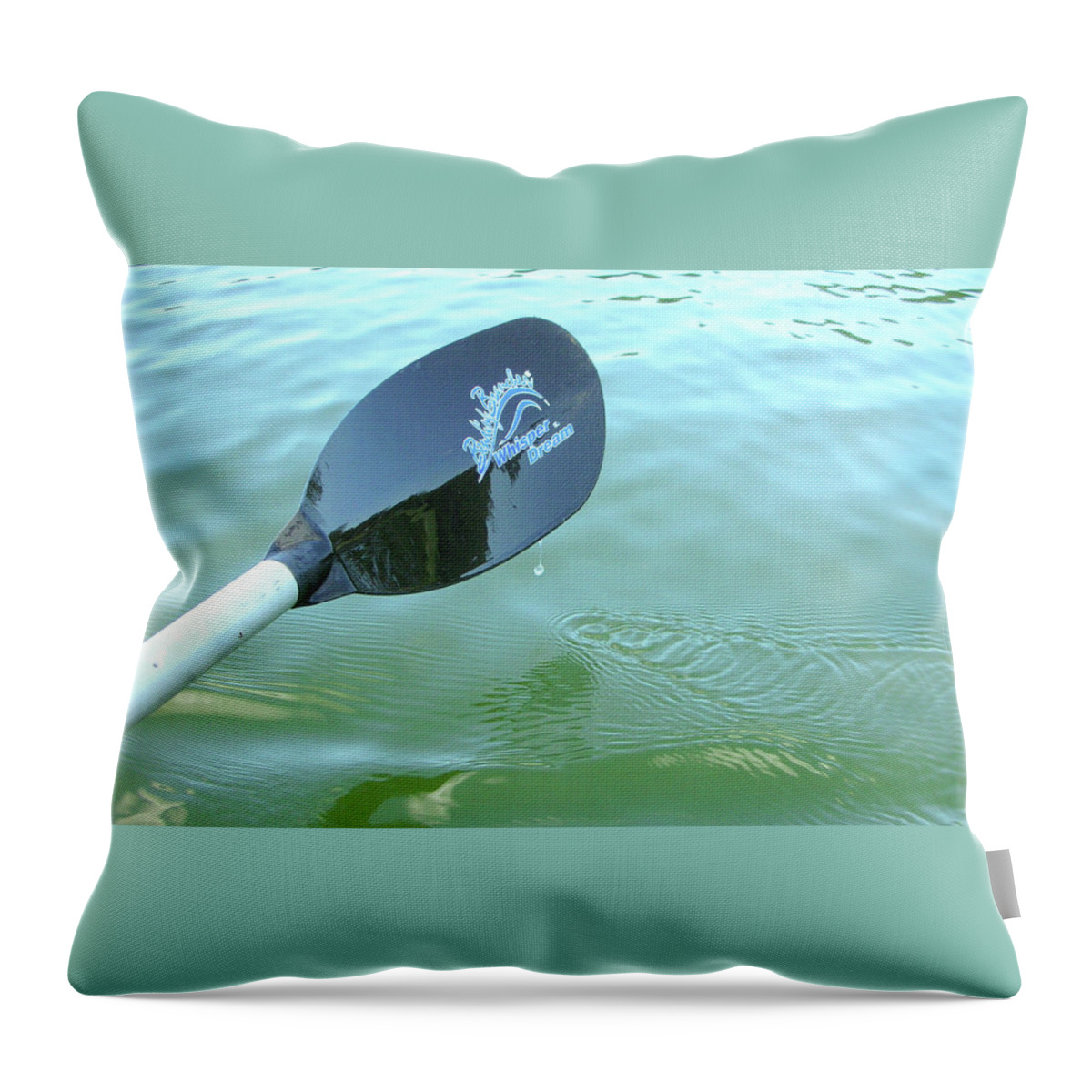 Kayak Throw Pillow featuring the photograph Whisper and Dream by Guy Whiteley