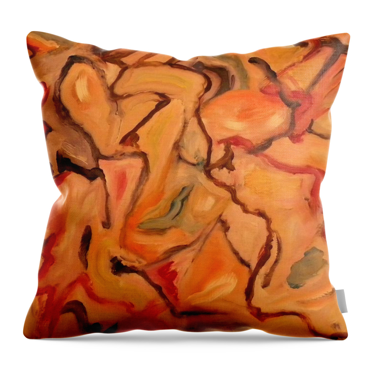 Wish Throw Pillow featuring the painting Wishing on a Star by Etta Harris