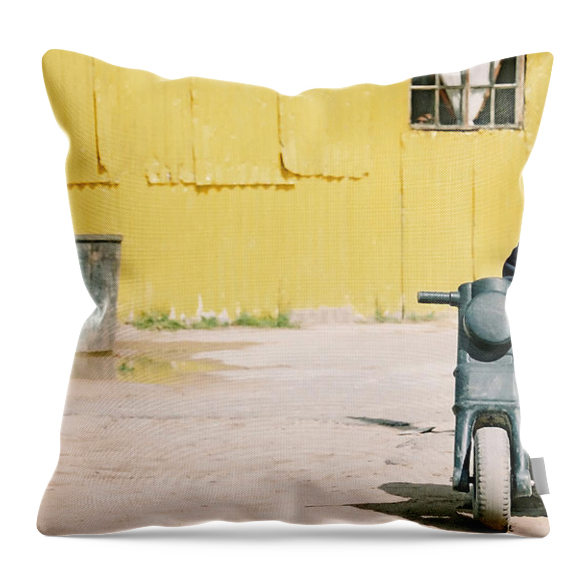 Township Throw Pillow featuring the photograph Yellow by Andrew Hewett
