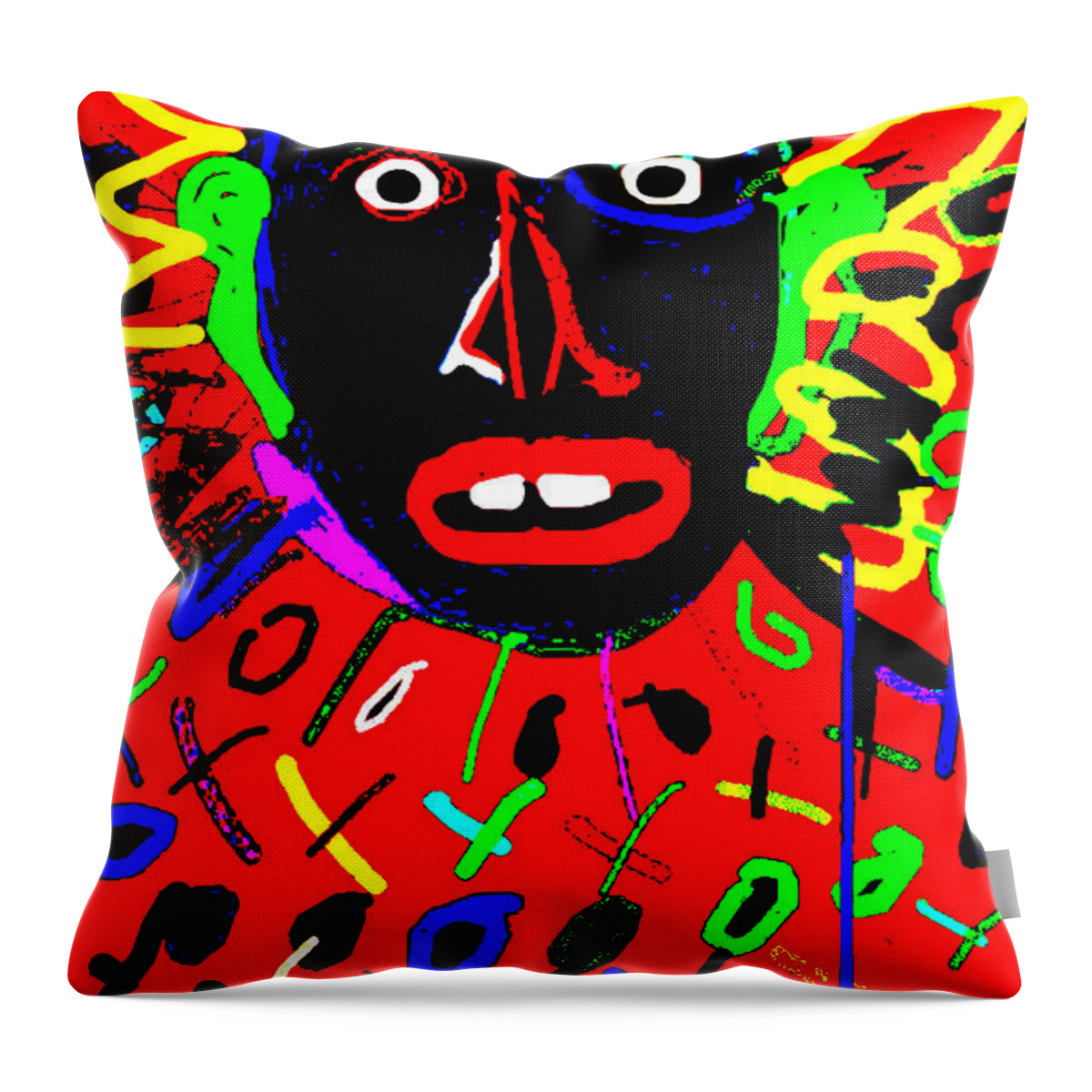 Mardi Gras Throw Pillow featuring the photograph Zulu Red by Doug Duffey