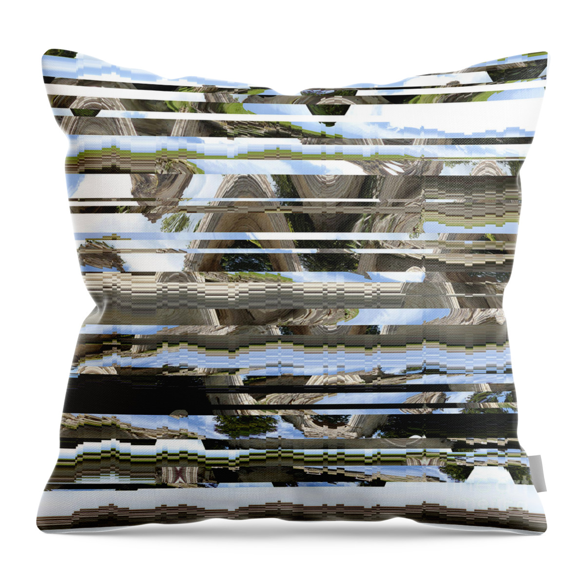 Antartica Throw Pillow featuring the digital art Antarctica by Ann Johndro-Collins