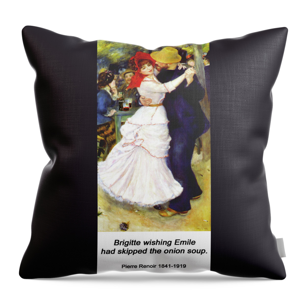 Altered Art Throw Pillow featuring the digital art Dance at Bougiva by John Saunders