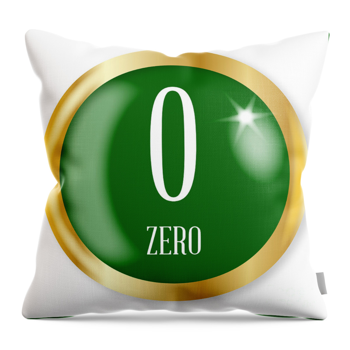 Zero Throw Pillow featuring the digital art 0 For Zero by Bigalbaloo Stock