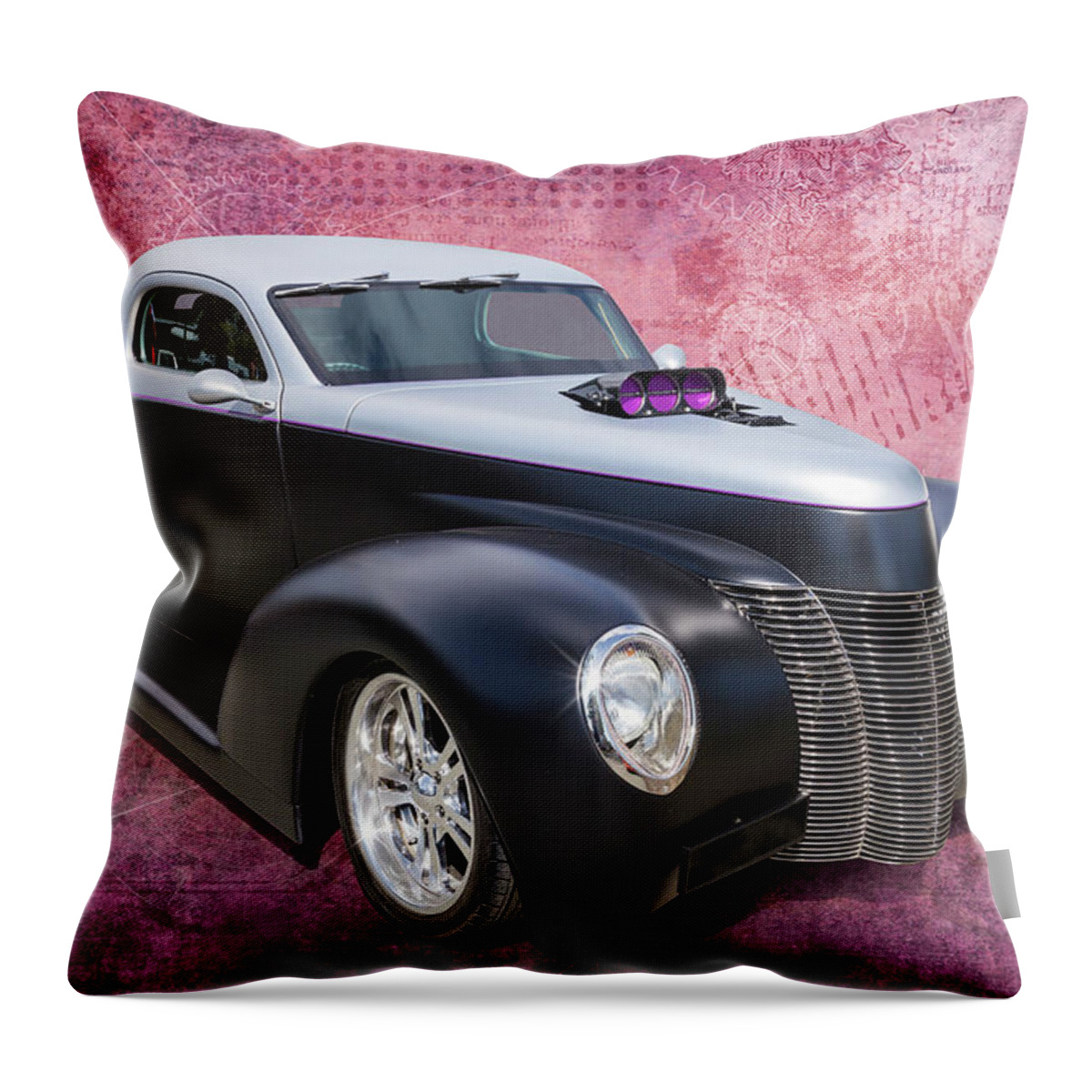 Car Throw Pillow featuring the photograph 1940 Street Rod by Keith Hawley