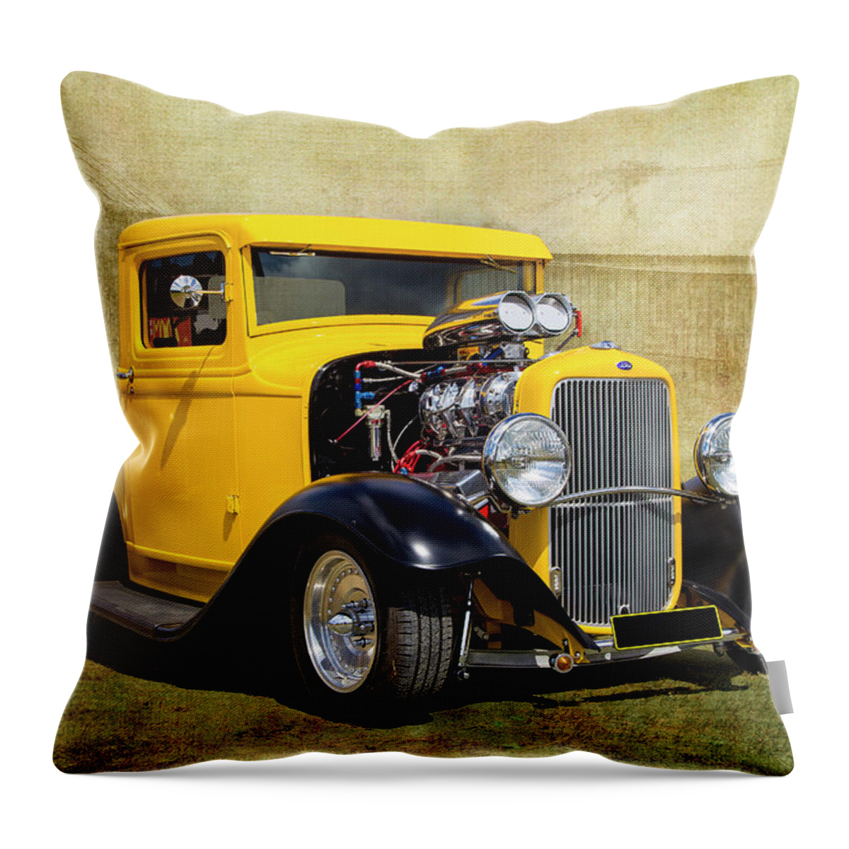 Truck Throw Pillow featuring the photograph 32 Pickup #1 by Keith Hawley