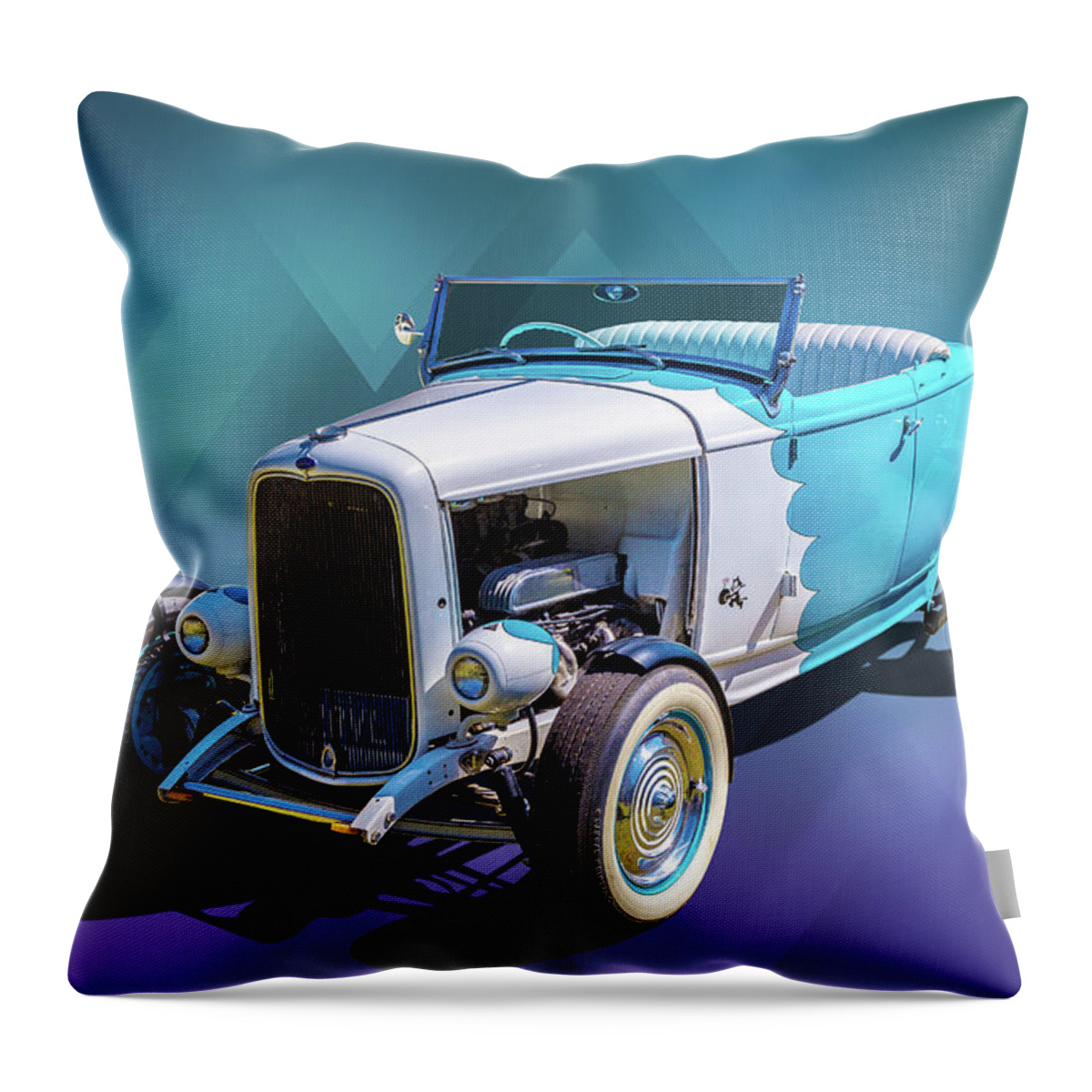 Car Throw Pillow featuring the photograph 32 Roadster #1 by Keith Hawley
