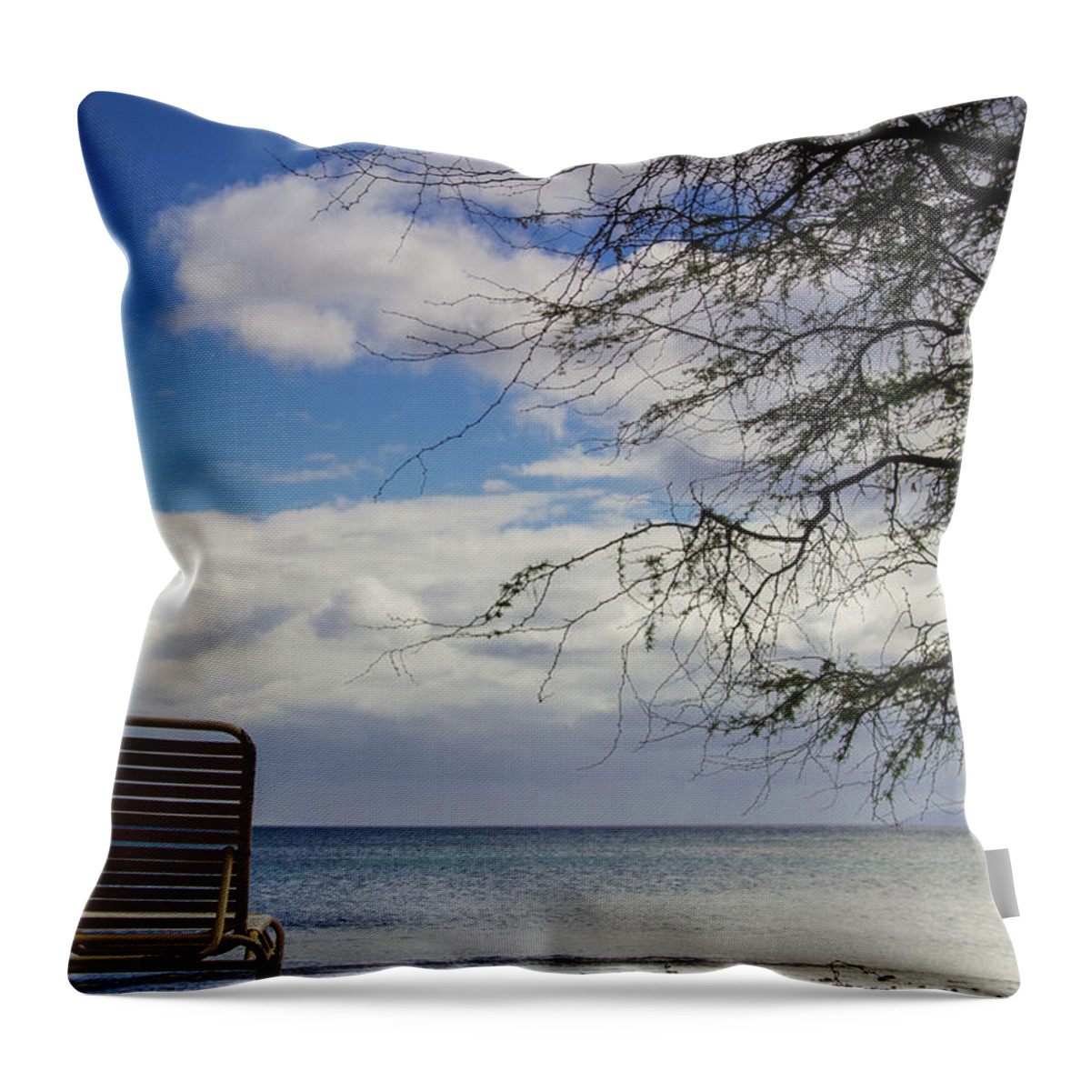 Hawaii Beach Throw Pillow featuring the photograph A day at the beach #2 by Kunal Mehra