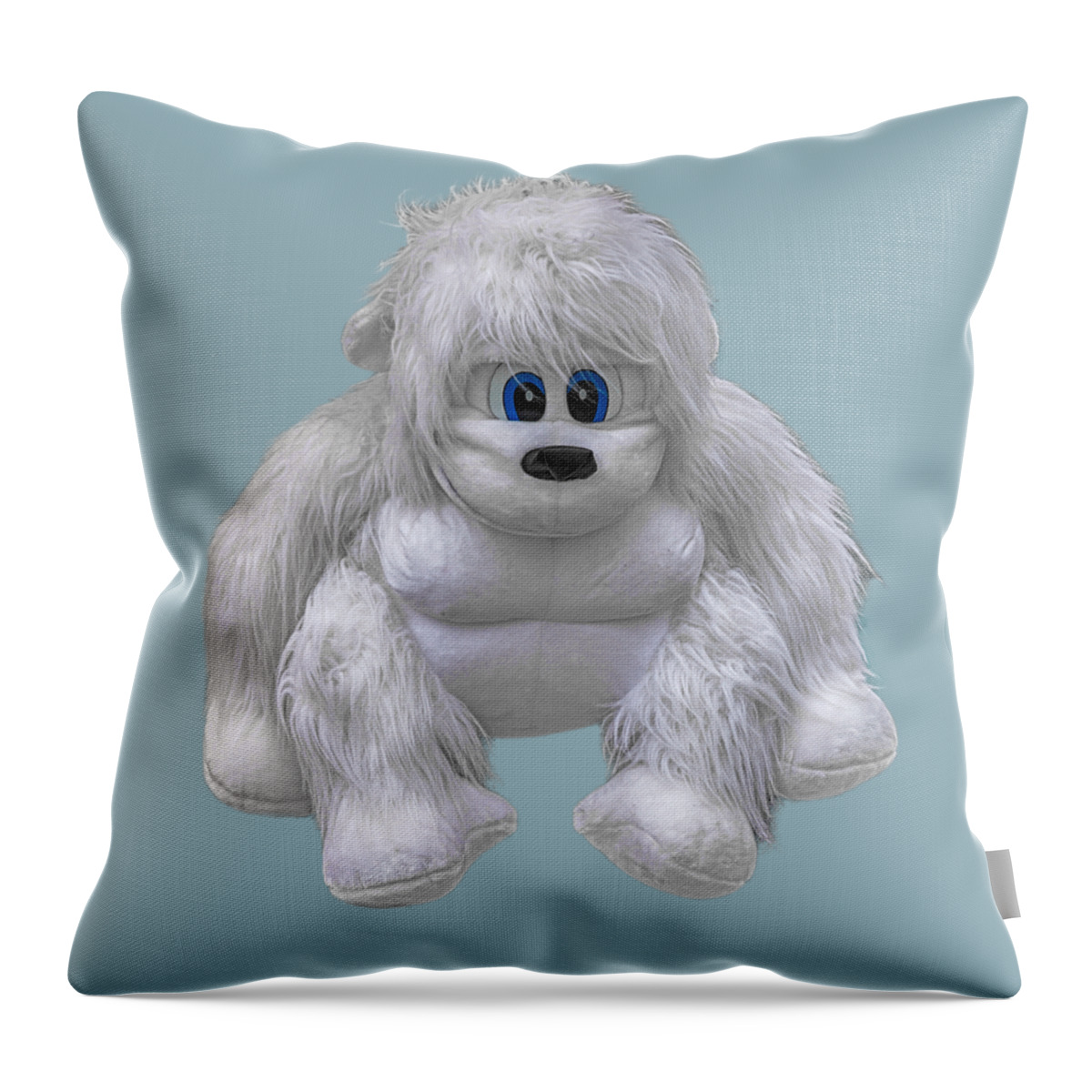 Transparent Background Throw Pillow featuring the photograph Abominable #1 by John Haldane