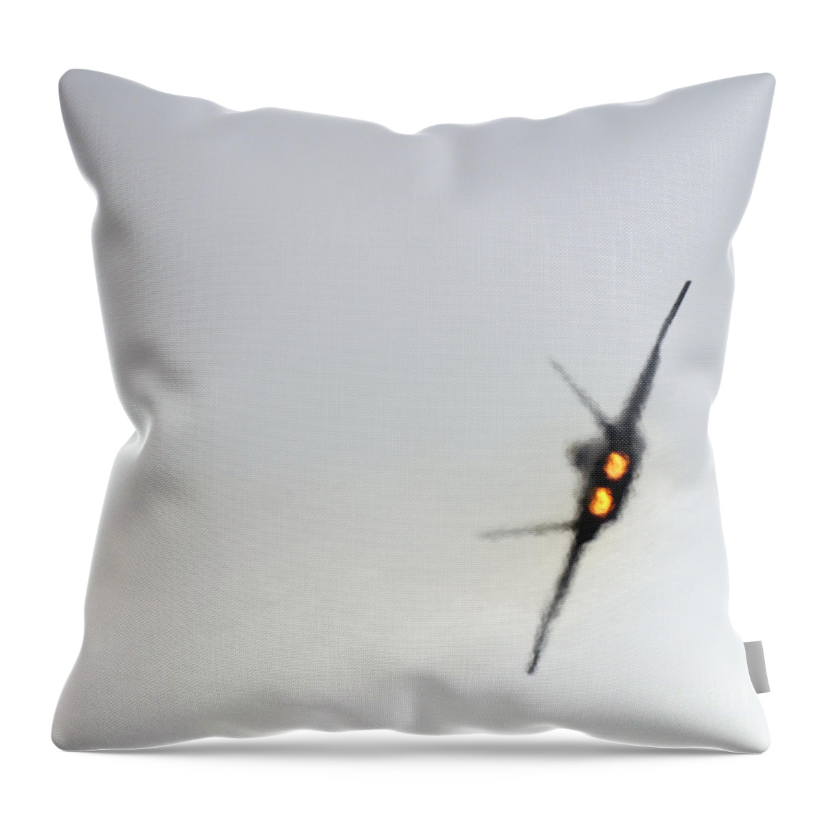  Throw Pillow featuring the photograph Afterburner #1 by Ang El