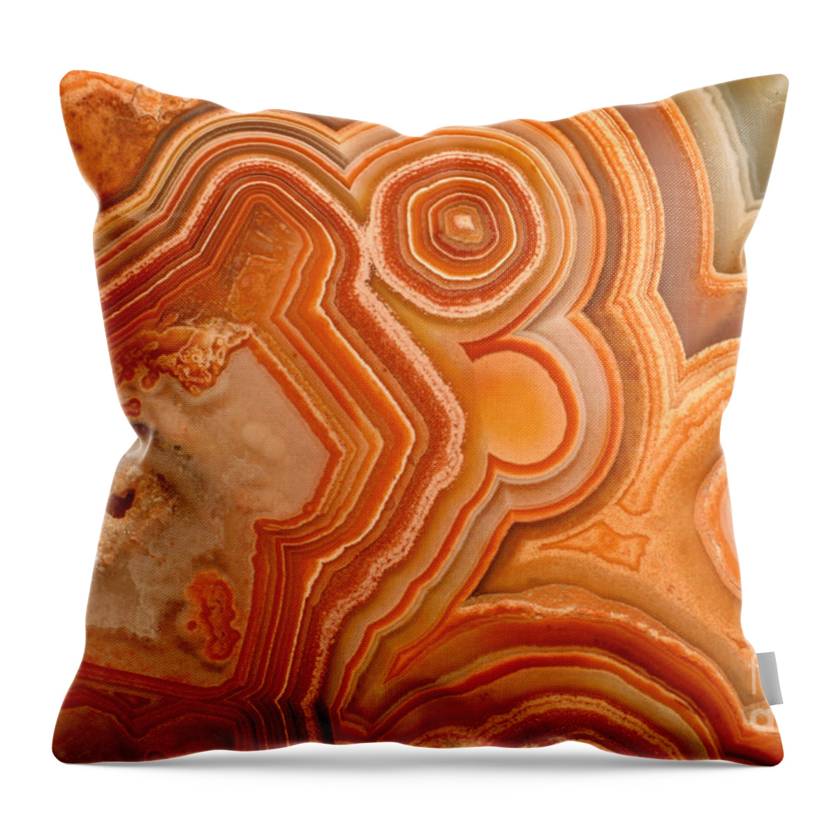 Agate Throw Pillow featuring the photograph Agate #1 by Ted Kinsman