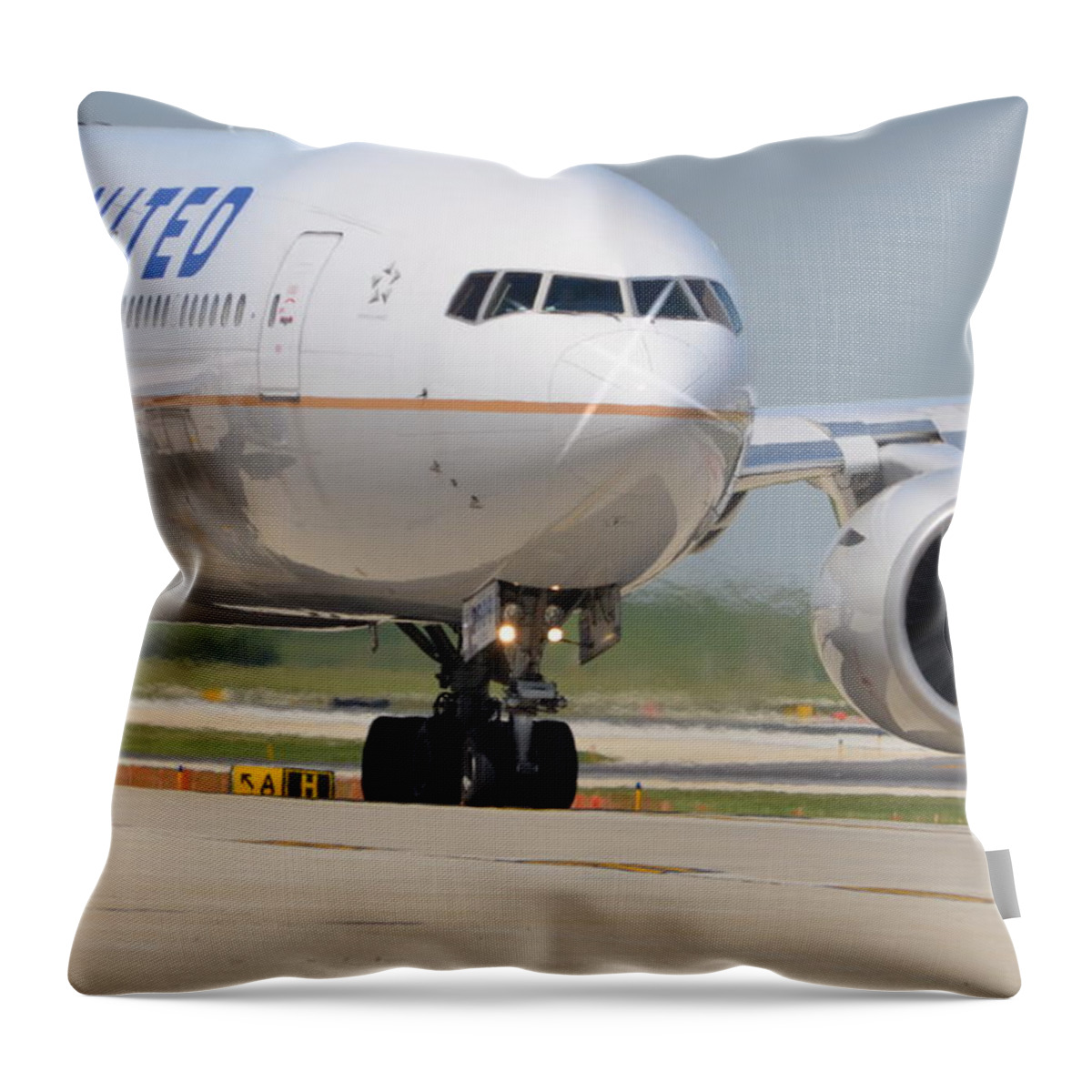 Aircraft Throw Pillow featuring the photograph Aircraft #1 by Jackie Russo