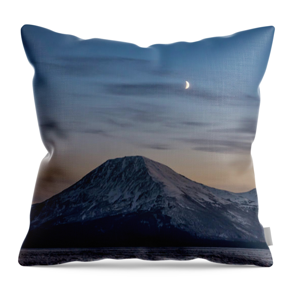 Usa Throw Pillow featuring the photograph Alaska sunset #2 by Framing Places