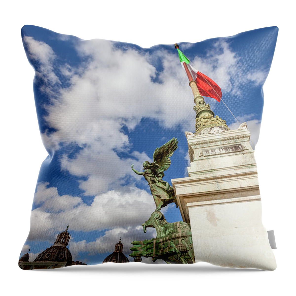 Rome Throw Pillow featuring the photograph Altare della Patria Roma #1 by Benny Marty