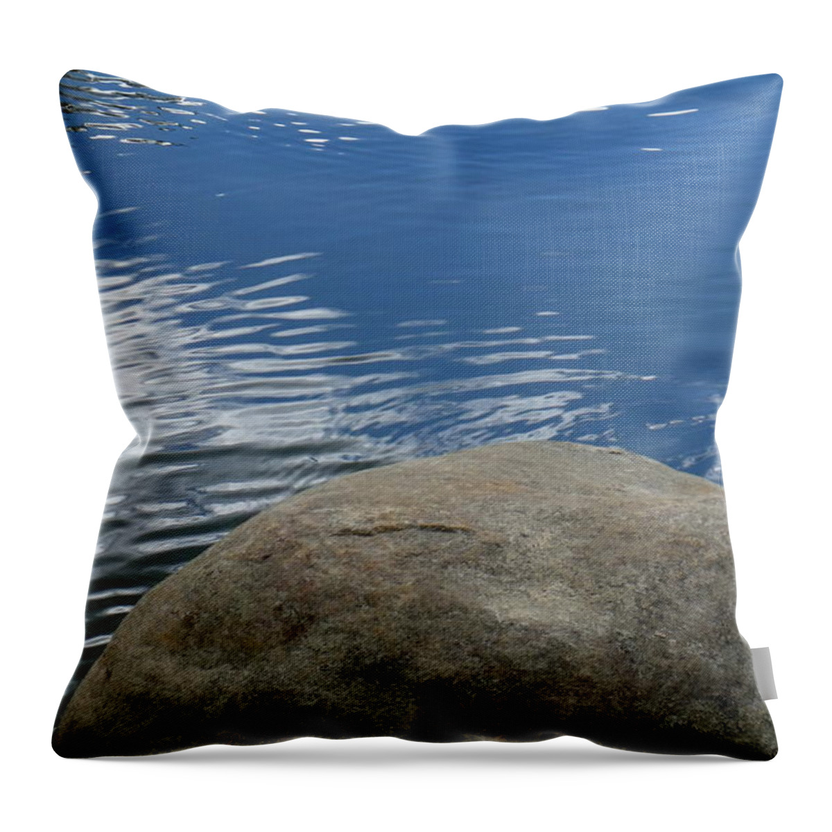 Anchored Throw Pillow featuring the photograph Anchored #1 by Edward Smith