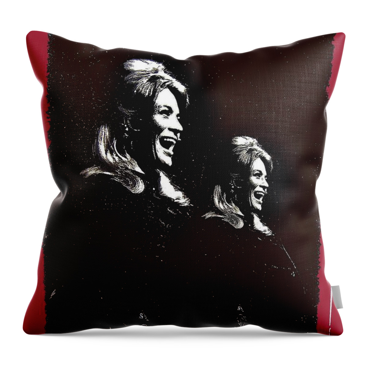 Angie Dickinson Young Billy Young 6 Old Tucson Arizona 1968 Throw Pillow featuring the photograph Angie Dickinson Young Billy Young 6 Old Tucson Arizona 1968-2013 #3 by David Lee Guss