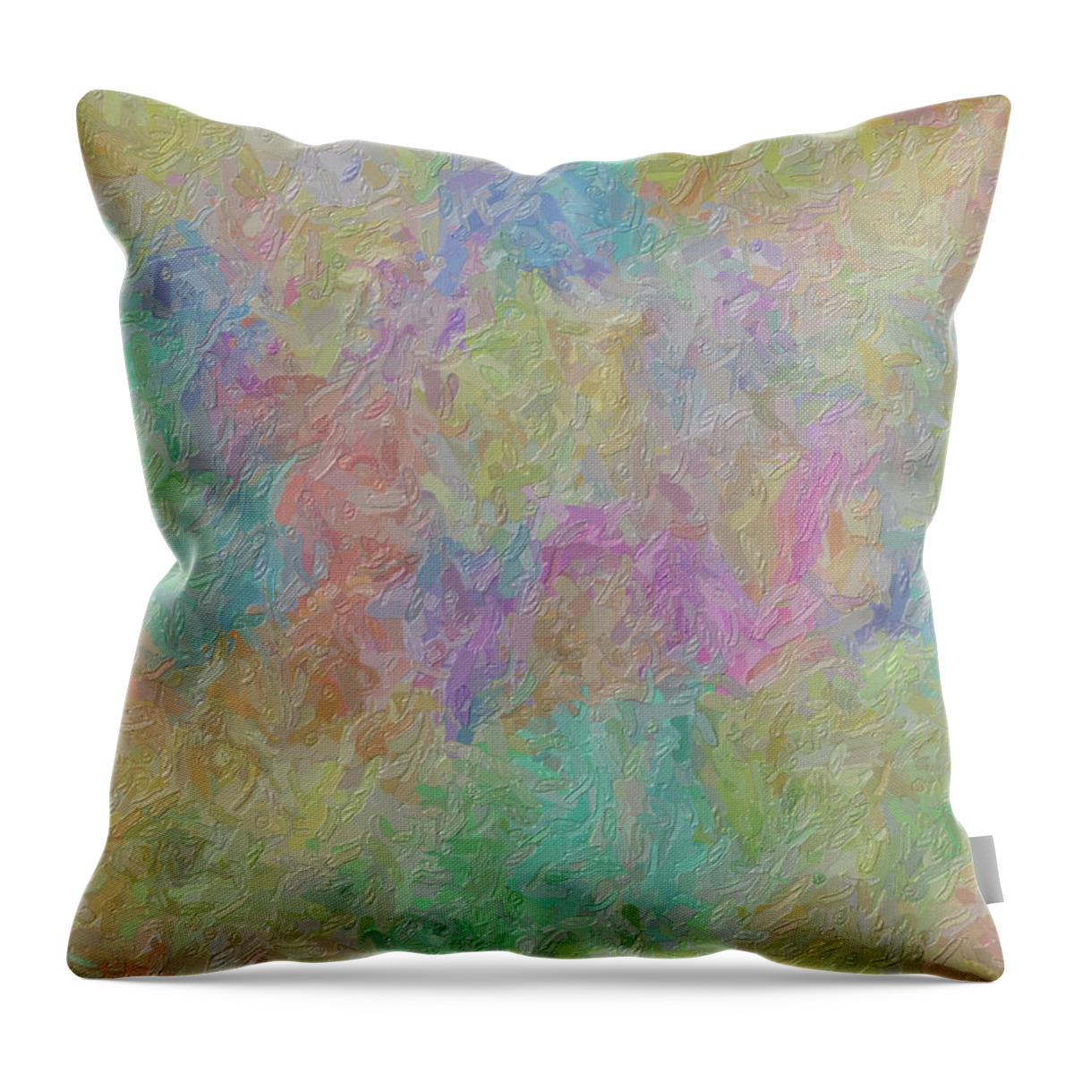 Artist Palette Throw Pillow featuring the mixed media Artist palette #1 by Don Wright
