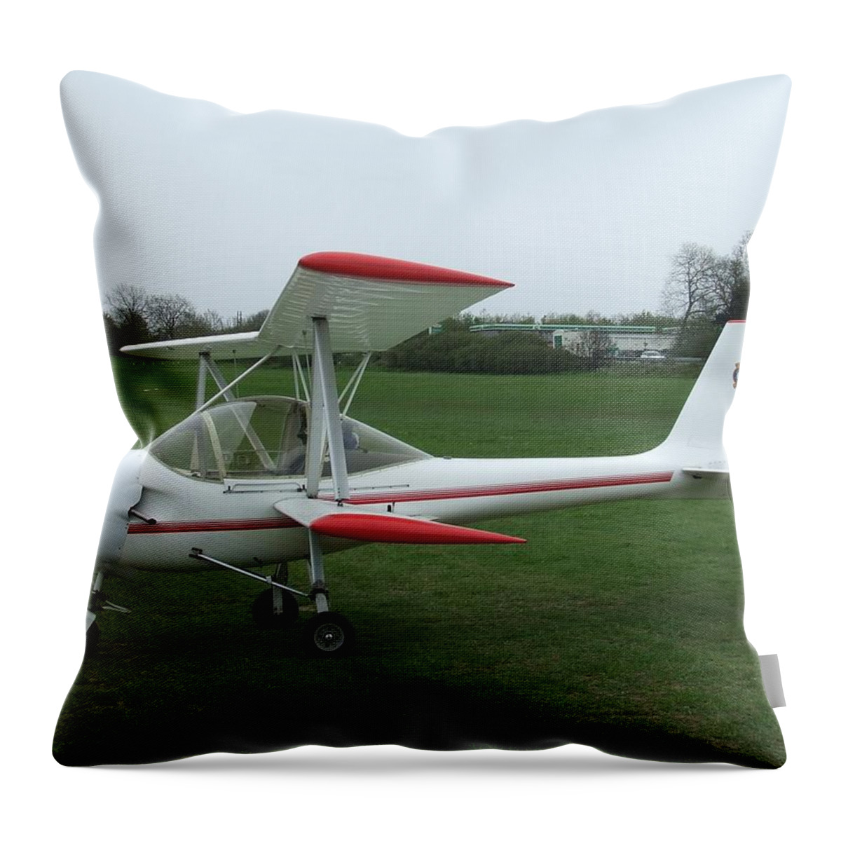 Aviasud Mistral Throw Pillow featuring the digital art Aviasud Mistral #1 by Super Lovely