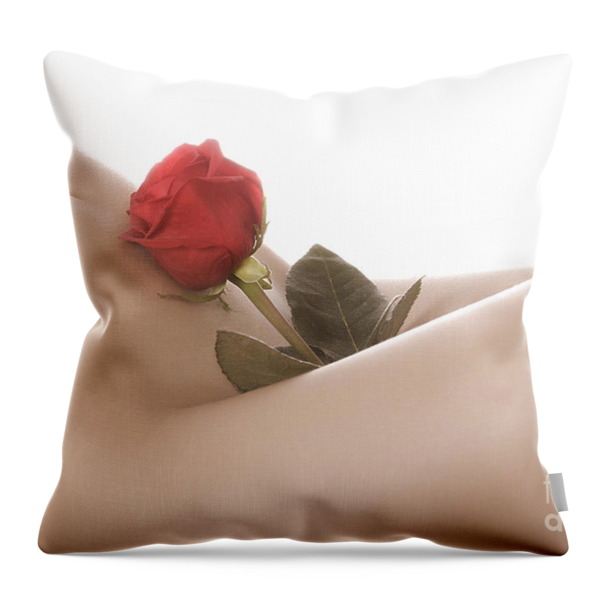 Beautiful Throw Pillow featuring the photograph Beautiful Female Body #1 by Maxim Images Exquisite Prints