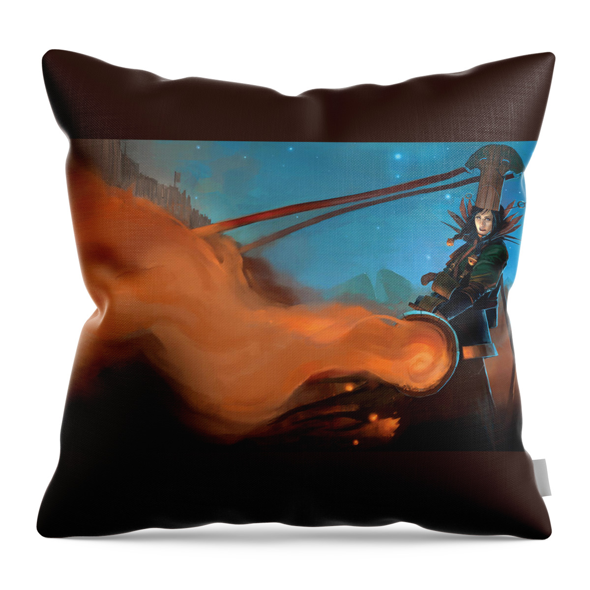 Bloodline Champions Throw Pillow featuring the digital art Bloodline Champions #1 by Super Lovely