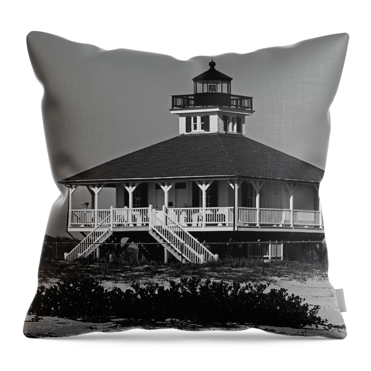 Lighthouse Throw Pillow featuring the photograph Boca Grande Lighthouse VI #2 by Michiale Schneider