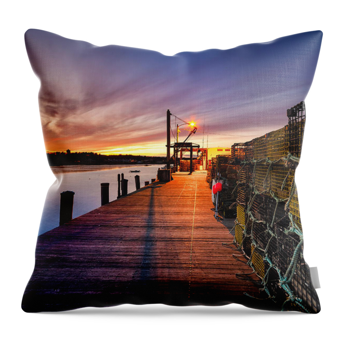 Cape Porpoise Throw Pillow featuring the photograph Cape Porpoise #1 by Robert Clifford
