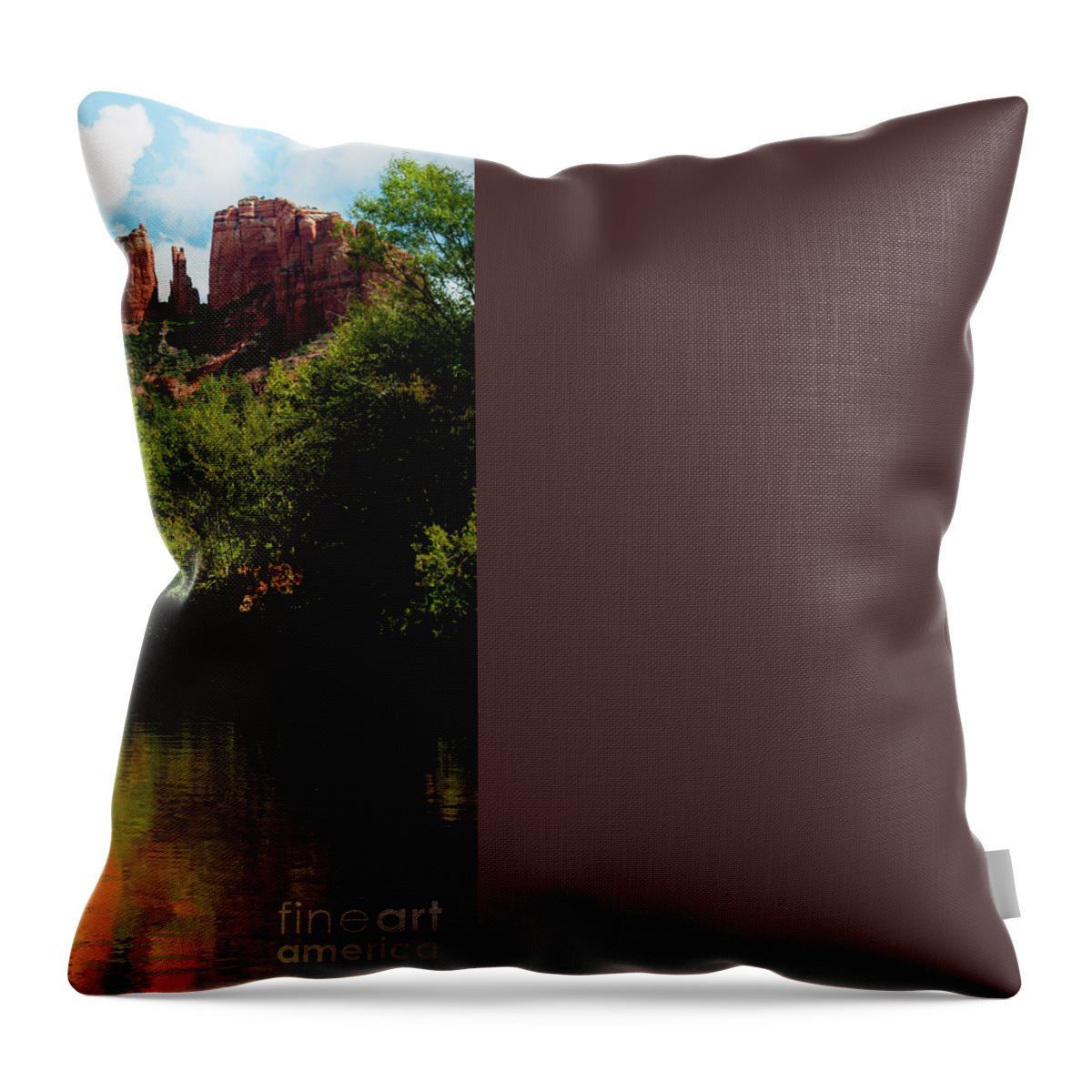 Cathedral Rock Throw Pillow featuring the photograph Cathedral Rock #2 by Ivete Basso Photography