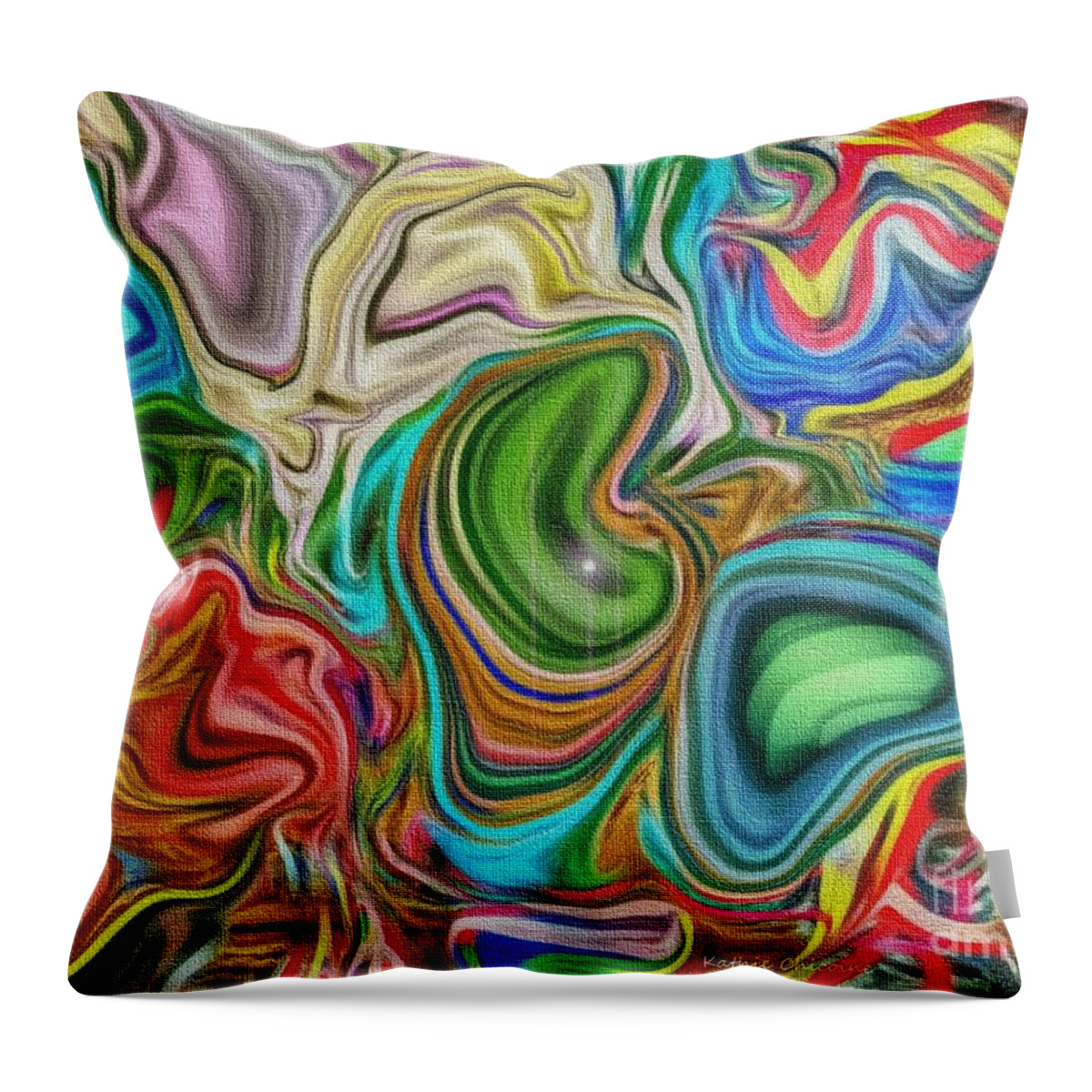 Photographic Art Throw Pillow featuring the digital art Celebration #1 by Kathie Chicoine