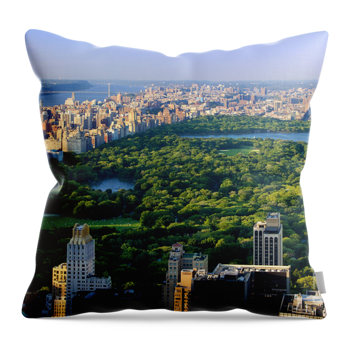 New York Throw Pillow featuring the photograph Central Park by Brian Jannsen