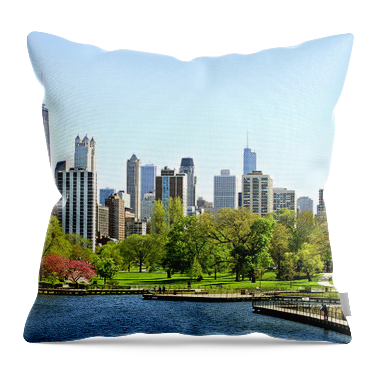 Chicago Throw Pillow featuring the photograph Chicago #1 by Jackson Pearson