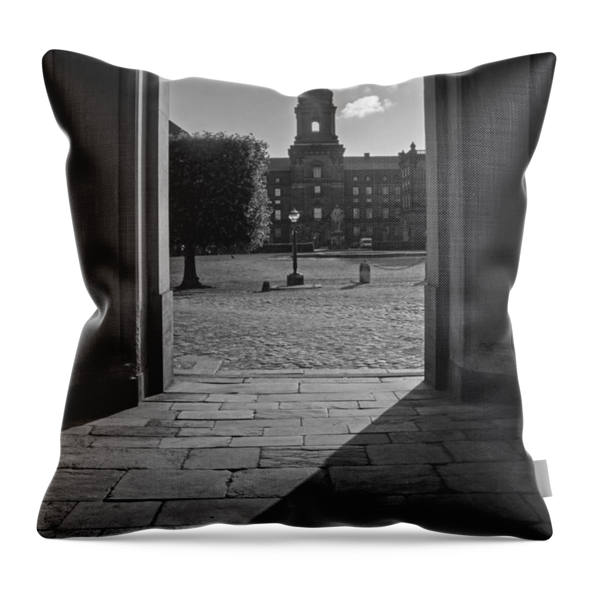 Christiansborg Castle Throw Pillow featuring the photograph Christiansborg Castle #3 by Inge Riis McDonald
