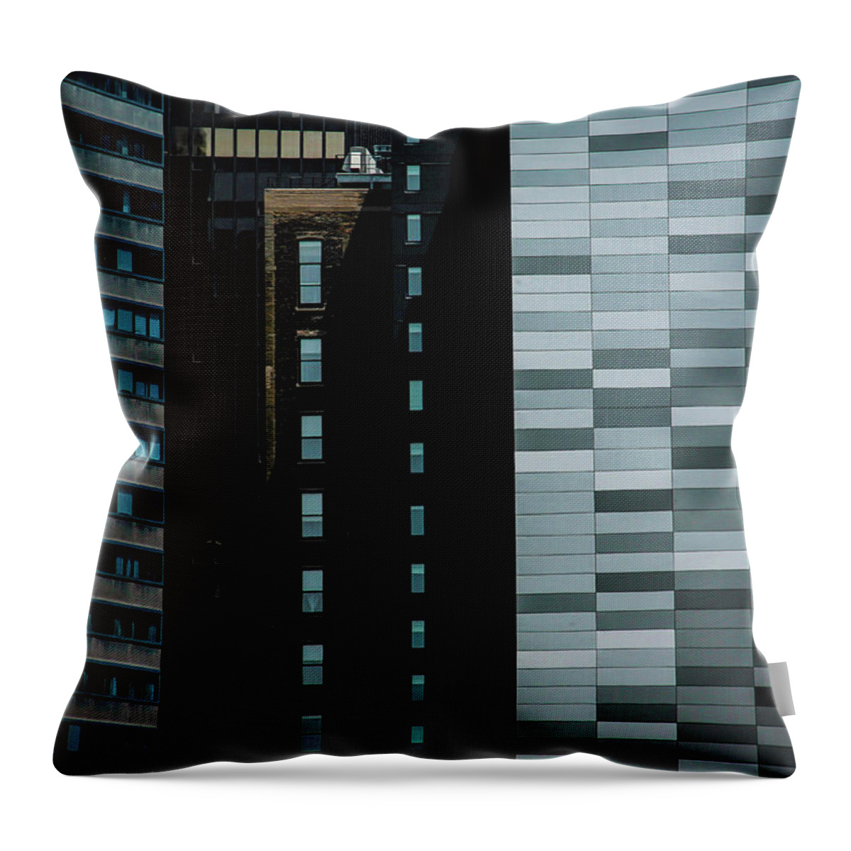 Abstract Throw Pillow featuring the photograph City Perspective #1 by Michael Nowotny