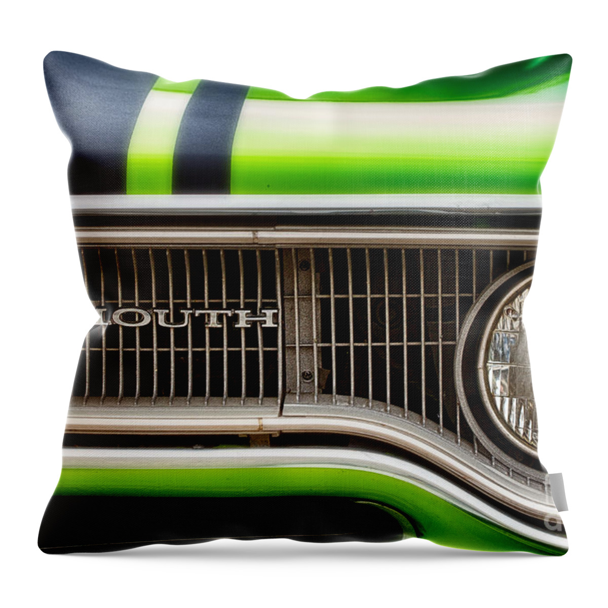 Classic Throw Pillow featuring the photograph Classic Plymouth #1 by Jarrod Erbe