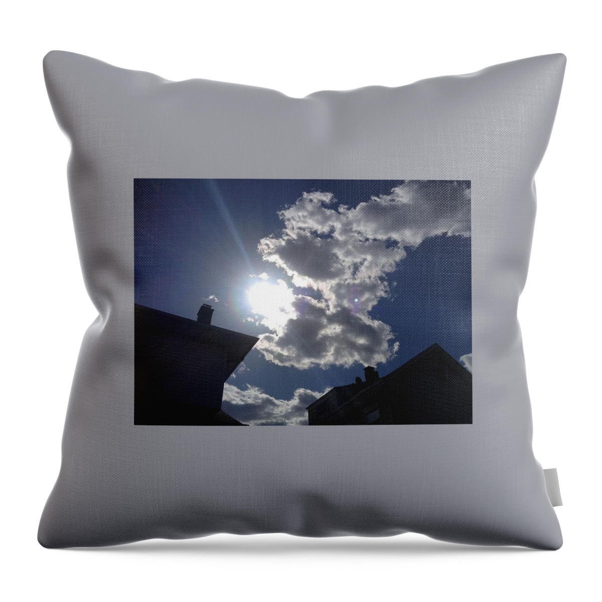 Clouds Throw Pillow featuring the photograph Clouds #1 by Jessica Cistrelli