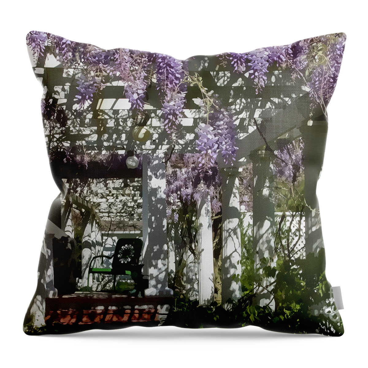 Gardens Throw Pillow featuring the photograph Come to Jordan Village #1 by Marilyn Cornwell