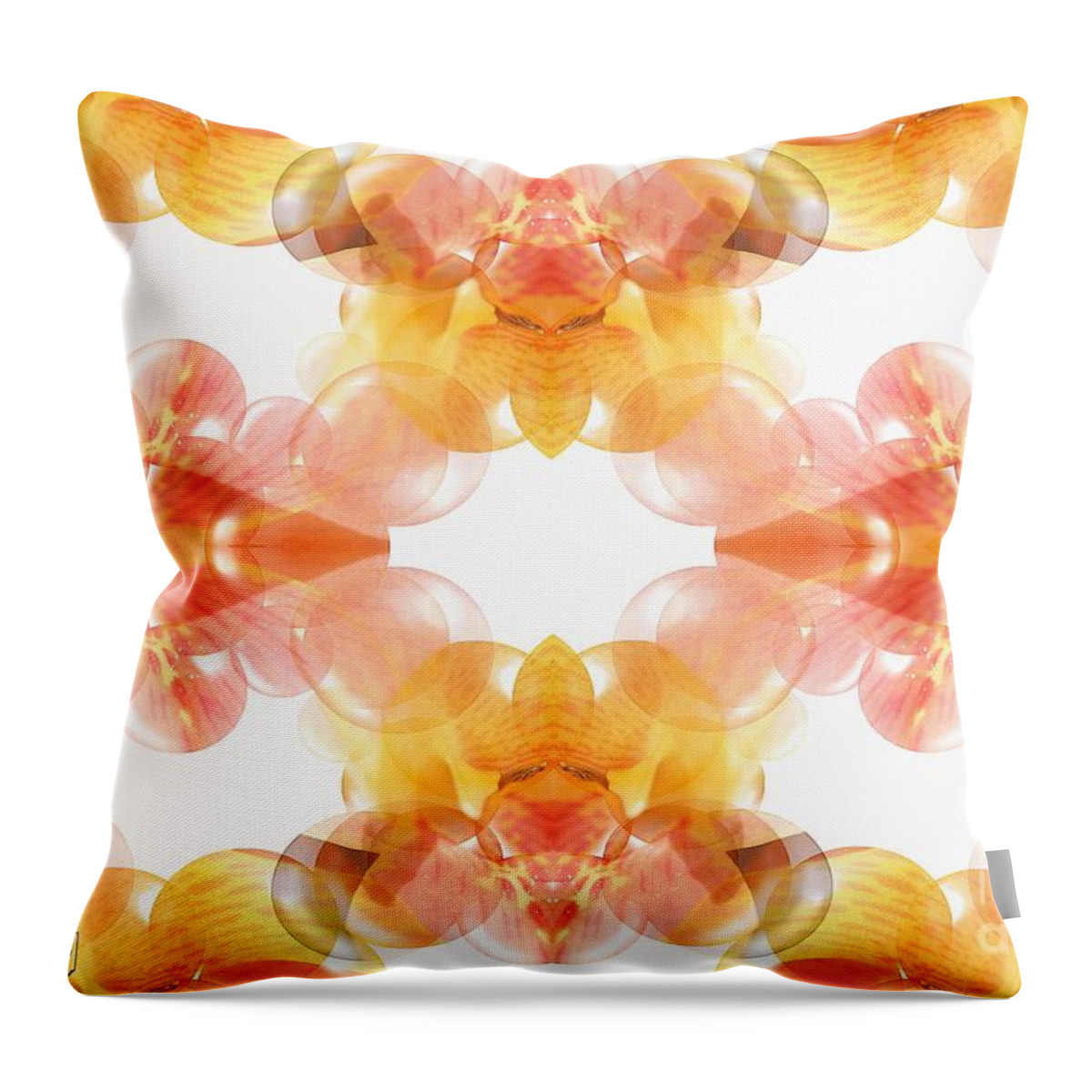 Mccombie Throw Pillow featuring the painting Corsica Abstract #5 by J McCombie