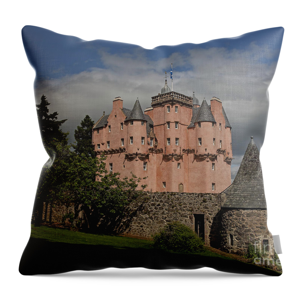 Craigievar Castle Throw Pillow featuring the photograph Craigievar Castle #2 by Maria Gaellman