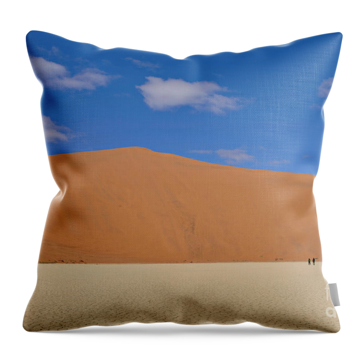 Deadvlei Throw Pillow featuring the photograph Desert In Dead Vlei #1 by Francesco Tomasinelli