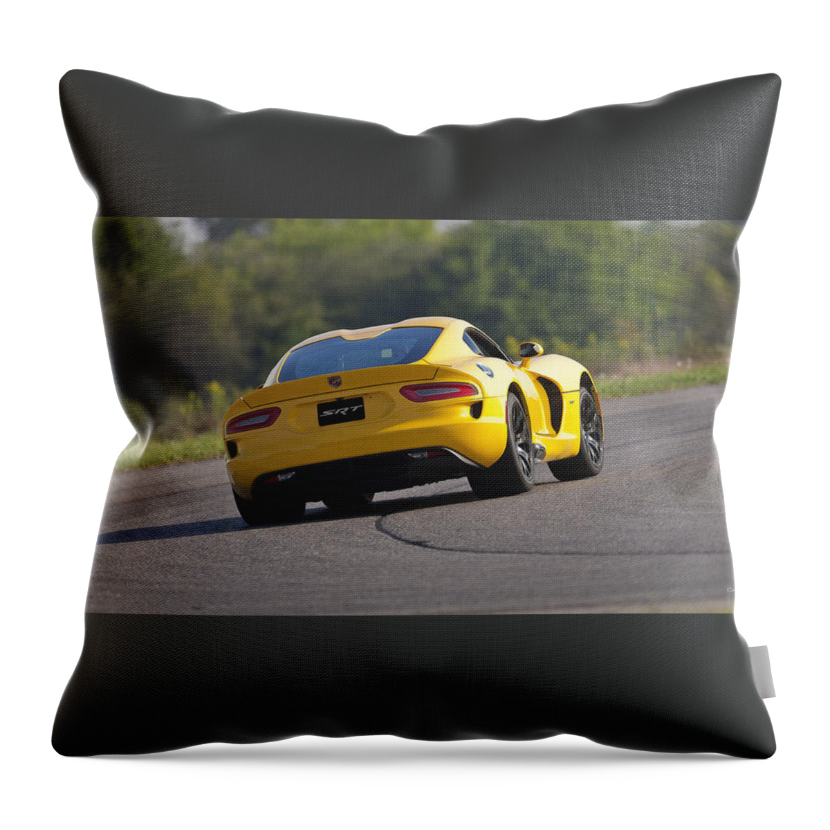 Dodge Srt Viper Gts Throw Pillow featuring the digital art Dodge SRT Viper GTS #1 by Super Lovely