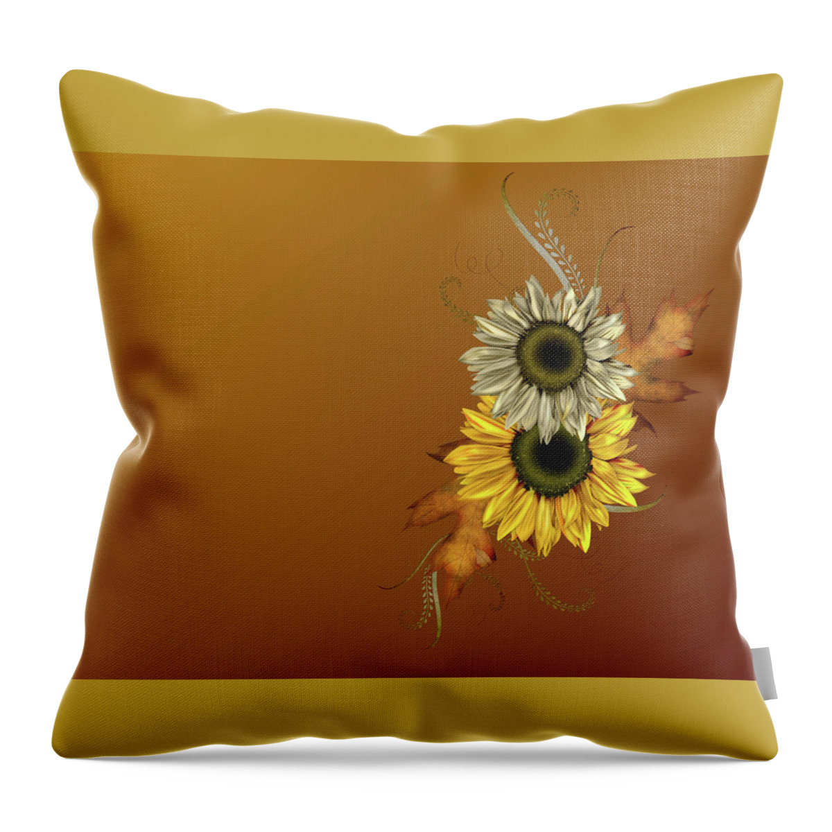 Elemental Throw Pillow featuring the digital art Elemental #1 by Super Lovely