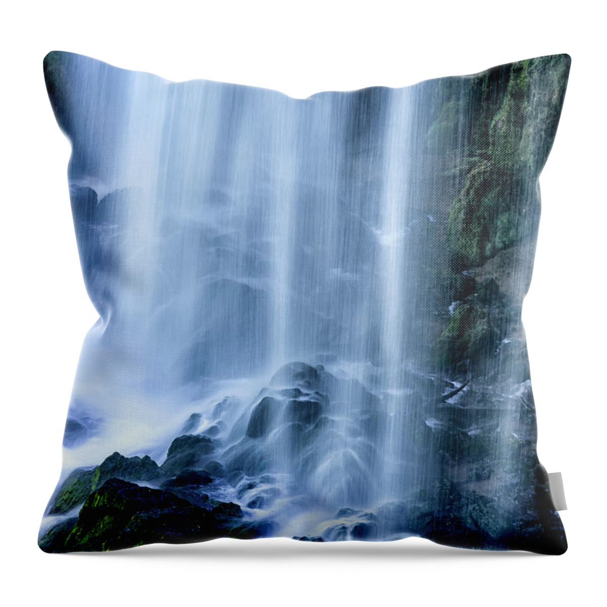 Falling Spring Falls Throw Pillow featuring the photograph Falling Spring Falls #1 by Thomas R Fletcher