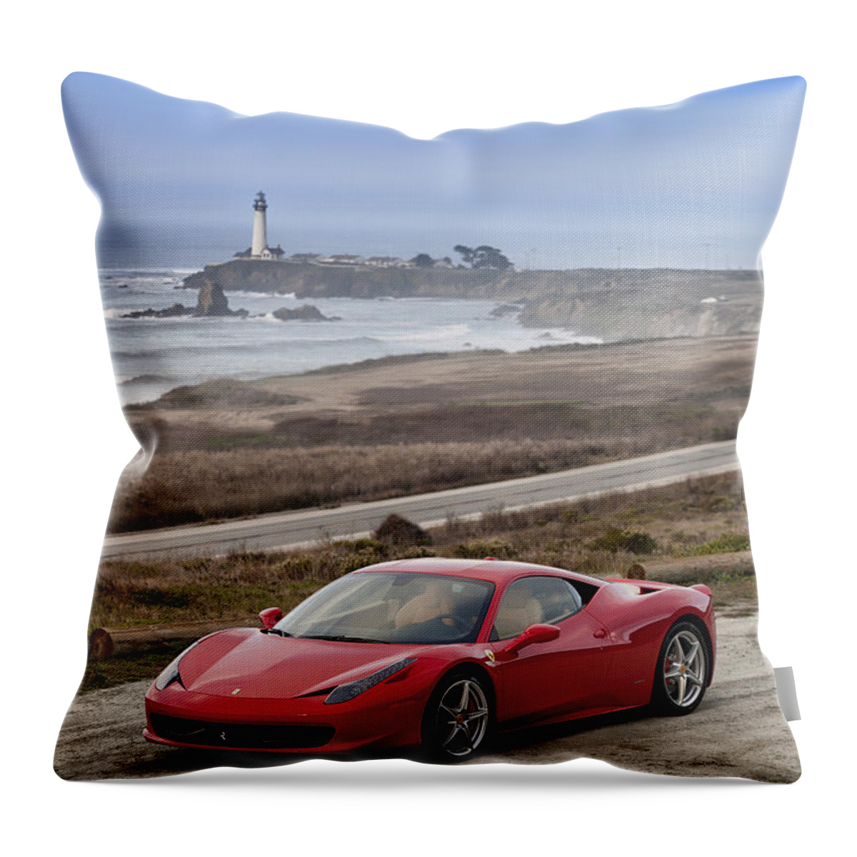 Ferrari Throw Pillow featuring the photograph Ferrari 458 Italia #1 by ItzKirb Photography